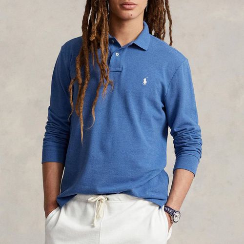 Blue Long Sleeve Cotton Polo Shirt - Polo Ralph Lauren - Modalova