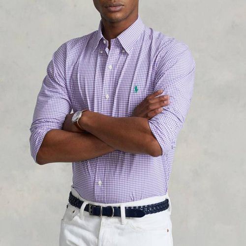 Lilac Poplin Stretch Cotton Blend Shirt - Polo Ralph Lauren - Modalova