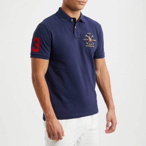 Navy Mesh Cotton Polo Shirt - Polo Ralph Lauren - Modalova