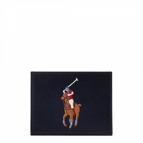 Navy Leather Card Holder - Polo Ralph Lauren - Modalova