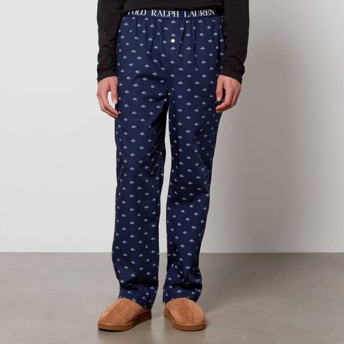 Navy Printed Cotton Pyjama Bottoms - Polo Ralph Lauren - Modalova