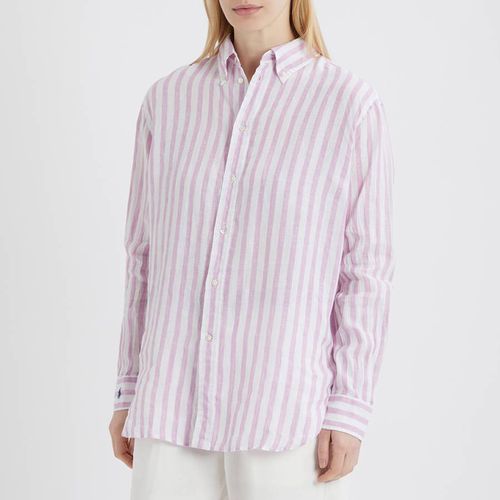 Lilac Striped Linen Shirt - Polo Ralph Lauren - Modalova