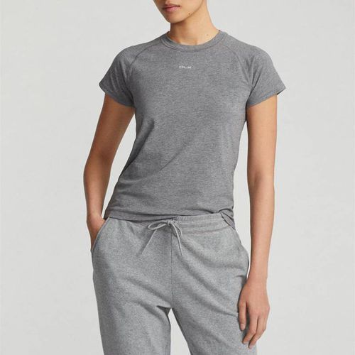 Grey Stretch Cotton Blend T-Shirt - Polo Ralph Lauren - Modalova