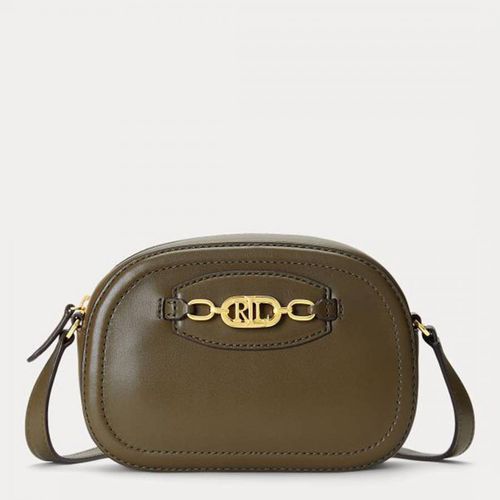 Khaki Jordynn Leather Crossbody Bag - Lauren Ralph Lauren - Modalova