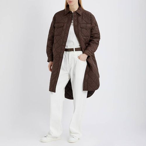Brown Quilted Button Coat - Polo Ralph Lauren - Modalova