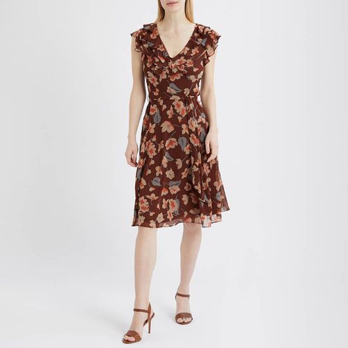 Floral Print Georgette Dress - Lauren Ralph Lauren - Modalova