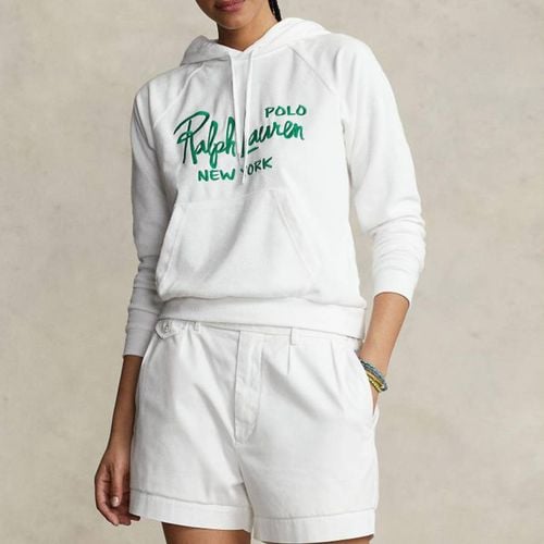 White Terry Cotton Blend Hoodie - Polo Ralph Lauren - Modalova