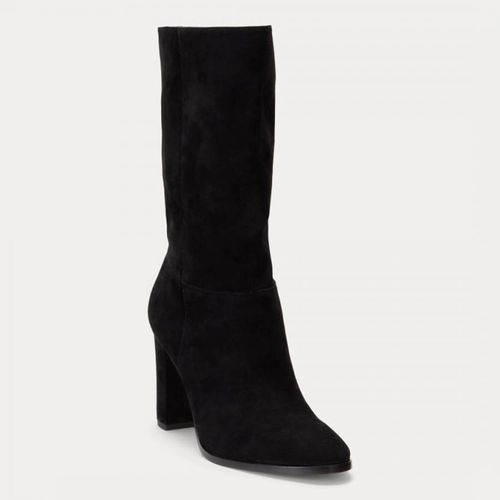 Black Artizan Suede Boots - Lauren Ralph Lauren - Modalova