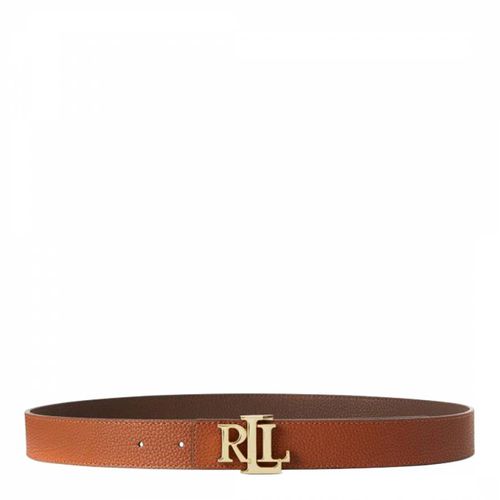 Tan/Brown Reversible Leather Belt - Lauren Ralph Lauren - Modalova