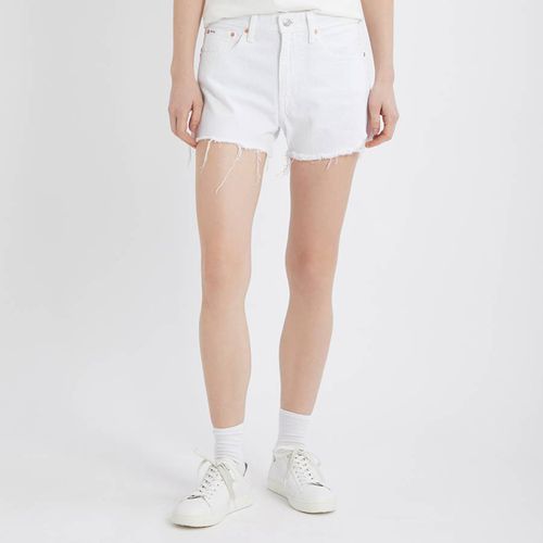 White Rigid Distressed Denim Shorts - Polo Ralph Lauren - Modalova
