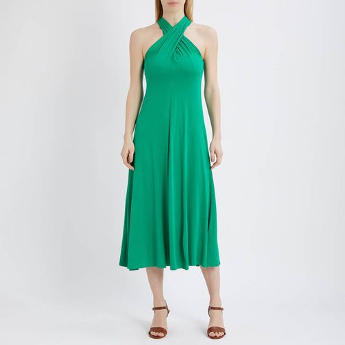 Green Halter Neck Jersey Midi Dress - Polo Ralph Lauren - Modalova