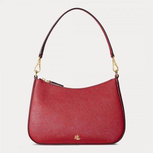 Red Danni Crosshatch Leather Bag - Lauren Ralph Lauren - Modalova