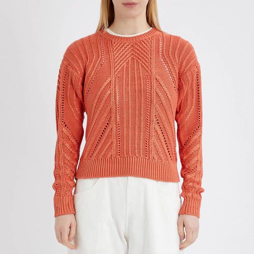 Orange Textured Cotton Blend Jumper - Lauren Ralph Lauren - Modalova
