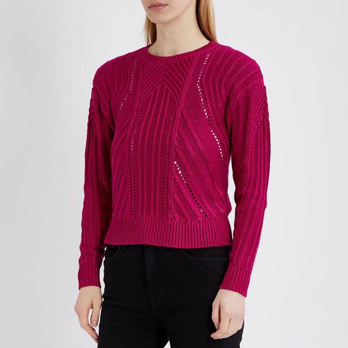 Pink Textured Cotton Blend Jumper - Lauren Ralph Lauren - Modalova