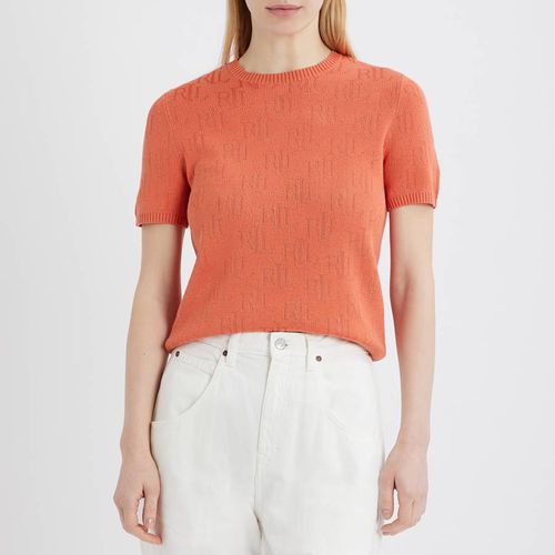 Orange Monogram Cotton Blend Jumper - Lauren Ralph Lauren - Modalova