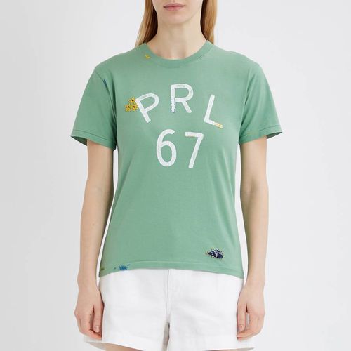 Khaki Logo Cotton T-Shirt - Polo Ralph Lauren - Modalova