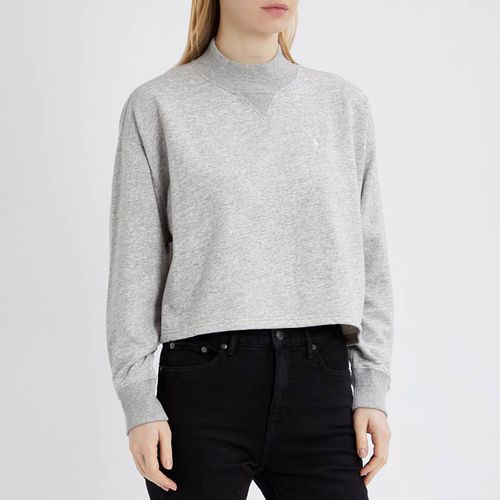 Grey Mockneck Cotton Blend Sweatshirt - Polo Ralph Lauren - Modalova
