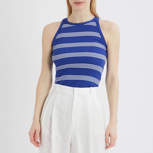 Navy Stripe Cotton Tank Top - Polo Ralph Lauren - Modalova