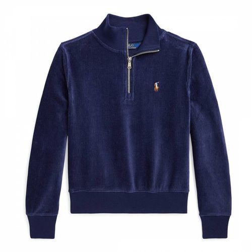 Older Girl's Cotton Blend Half Zip Fleece - Polo Ralph Lauren - Modalova