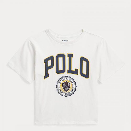 Older Girl's Varsity Logo Cotton T-Shirt - Polo Ralph Lauren - Modalova