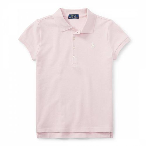 Older Girl's Pale Cotton Blend Polo Shirt - Polo Ralph Lauren - Modalova