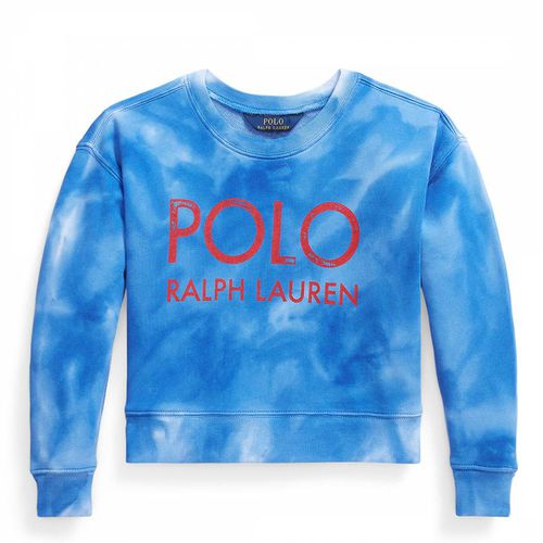 Toddler Girl's Terry Tie Dye Cotton Blend Sweatshirt - Polo Ralph Lauren - Modalova