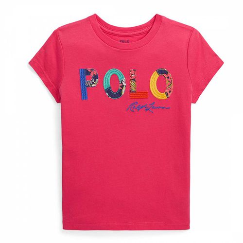 Younger Girl's Embroidered Logo Cotton T-Shirt - Polo Ralph Lauren - Modalova