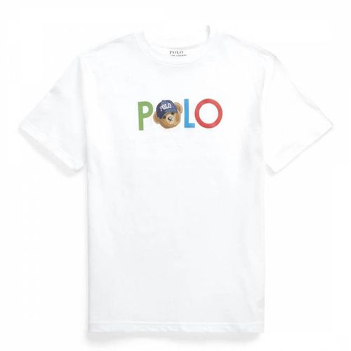 Older Boy's Printed Teddy Logo Cotton T-Shirt - Polo Ralph Lauren - Modalova