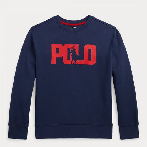 Older Boy's Printed Logo Cotton Blend Sweatshirt - Polo Ralph Lauren - Modalova