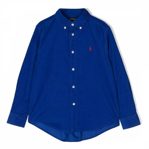 Older Boy's Royal Finewale Cord Cotton Shirt - Polo Ralph Lauren - Modalova