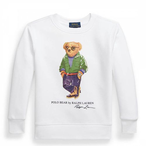 Toddler Boy's Printed Teddy Logo Cotton Blend Sweatshirt - Polo Ralph Lauren - Modalova