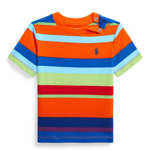 Baby Boy's Striped Jersey Cotton T-Shirt - Polo Ralph Lauren - Modalova