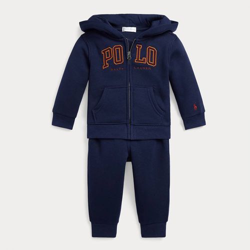 Baby Boy's Cotton Blend Zipped Hoodie & Joggers Set - Polo Ralph Lauren - Modalova