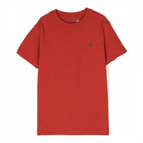 Younger Boy's Rust Jersey Cotton T-Shirt - Polo Ralph Lauren - Modalova
