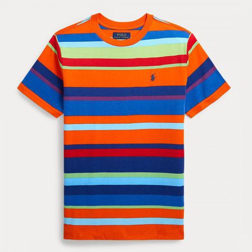 Older Boy's Striped Jersey Cotton T-Shirt - Polo Ralph Lauren - Modalova