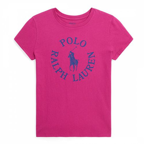 Older Girl's Circle Logo Cotton T-Shirt - Polo Ralph Lauren - Modalova