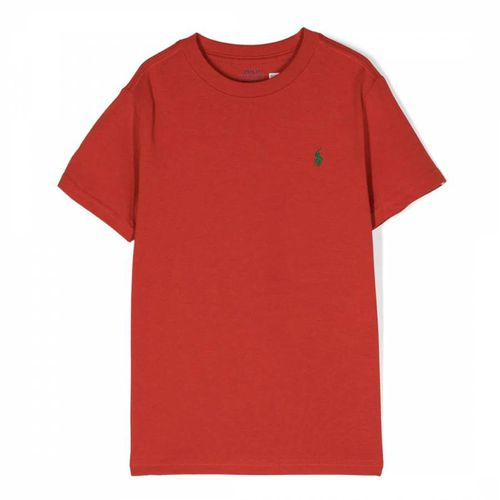 Older Boy's Rust Jersey Cotton T-Shirt - Polo Ralph Lauren - Modalova