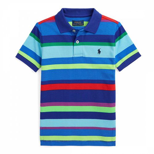 Younger Boy's Striped Cotton Polo Shirt - Polo Ralph Lauren - Modalova