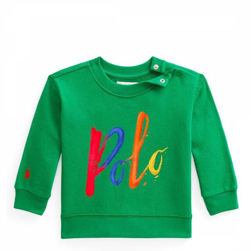 Baby Boy's Printed Logo Cotton Blend Sweatshirt - Polo Ralph Lauren - Modalova