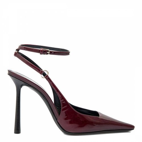 Burgundy Leather Calista Slingback Pump - Saint Laurent - Modalova