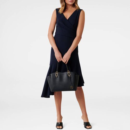 Navy Cynthia Draped Dress - Forever New - Modalova