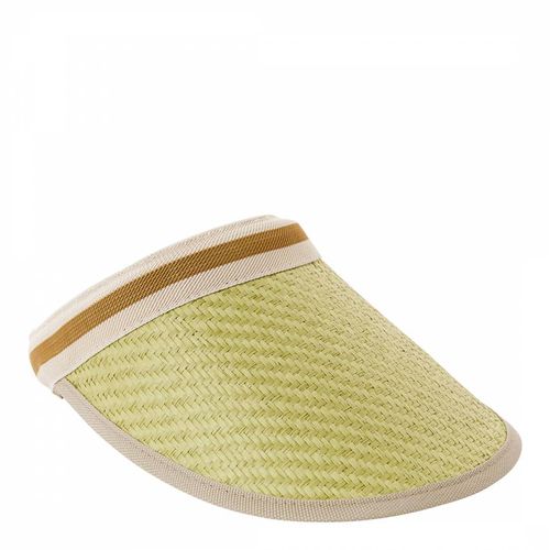 Yellow Sand Straw Visor - Laycuna London - Modalova