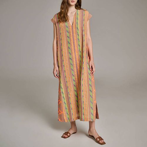 Beige & Orange Achatis Dress - Devotion - Modalova