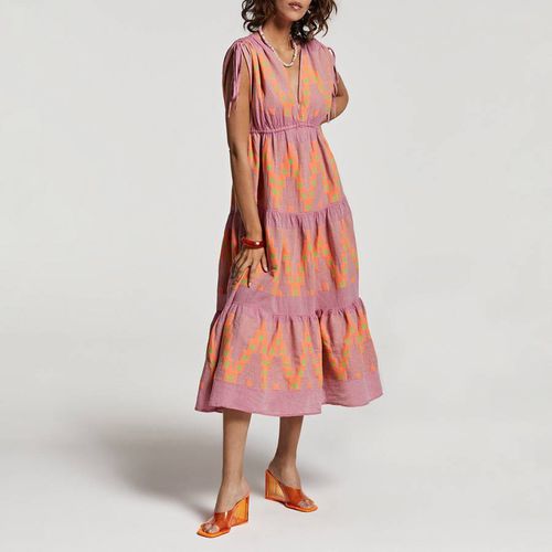 Pink & Orange Topazio Dress - Devotion - Modalova