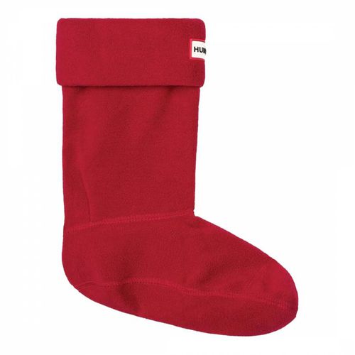 Red Short Fleece Boot Socks - Hunter - Modalova