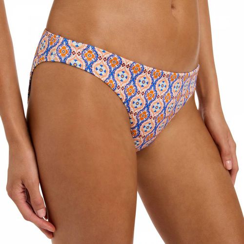 Retro Azura Geo Hipster Bikini Bottom - Jets - Modalova