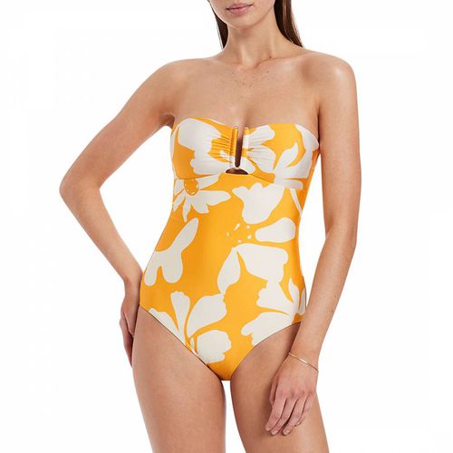 Yellow Emporio Bandeau One Piece Swimsuit - Jets - Modalova