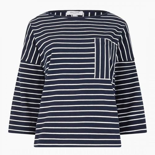 Navy Jersey Stripe T-Shirt - Great Plains - Modalova