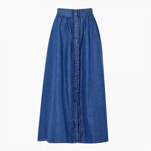 Denim Summer Chambray Button Skirt - Great Plains - Modalova
