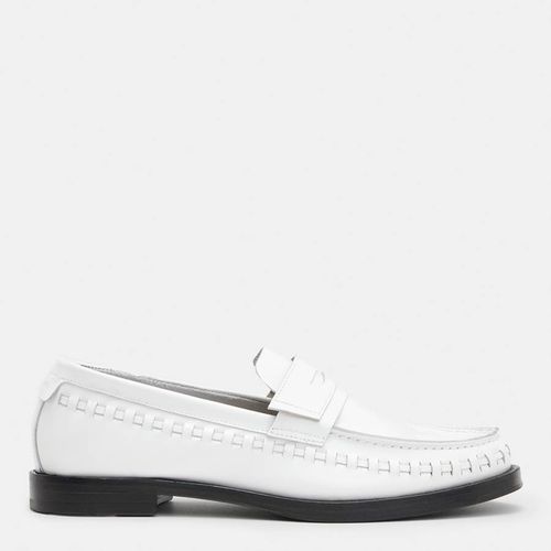 White Sofie Leather Loafers - AllSaints - Modalova